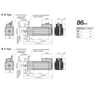 EZI-SERVOII-EC-ALL-86-XL-A-BK-M